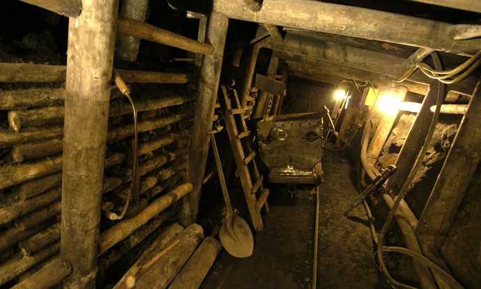 Blick in den Nachtigallstollen Blick in den Nachtigallstollen